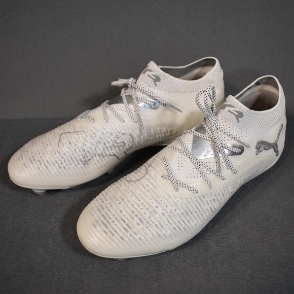 Puma‎ Future 8 Ultimate Mens Firm Ground Cleats US 11.5 White-Metallic Silver main image 12